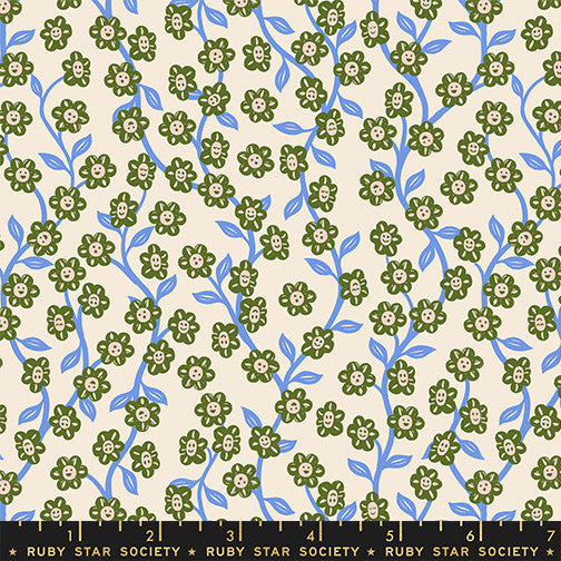 PRESALE Hello Alice Chatty Garden Shell Yardage by Sarah Watts for Ruby Star Society | RS2128 11