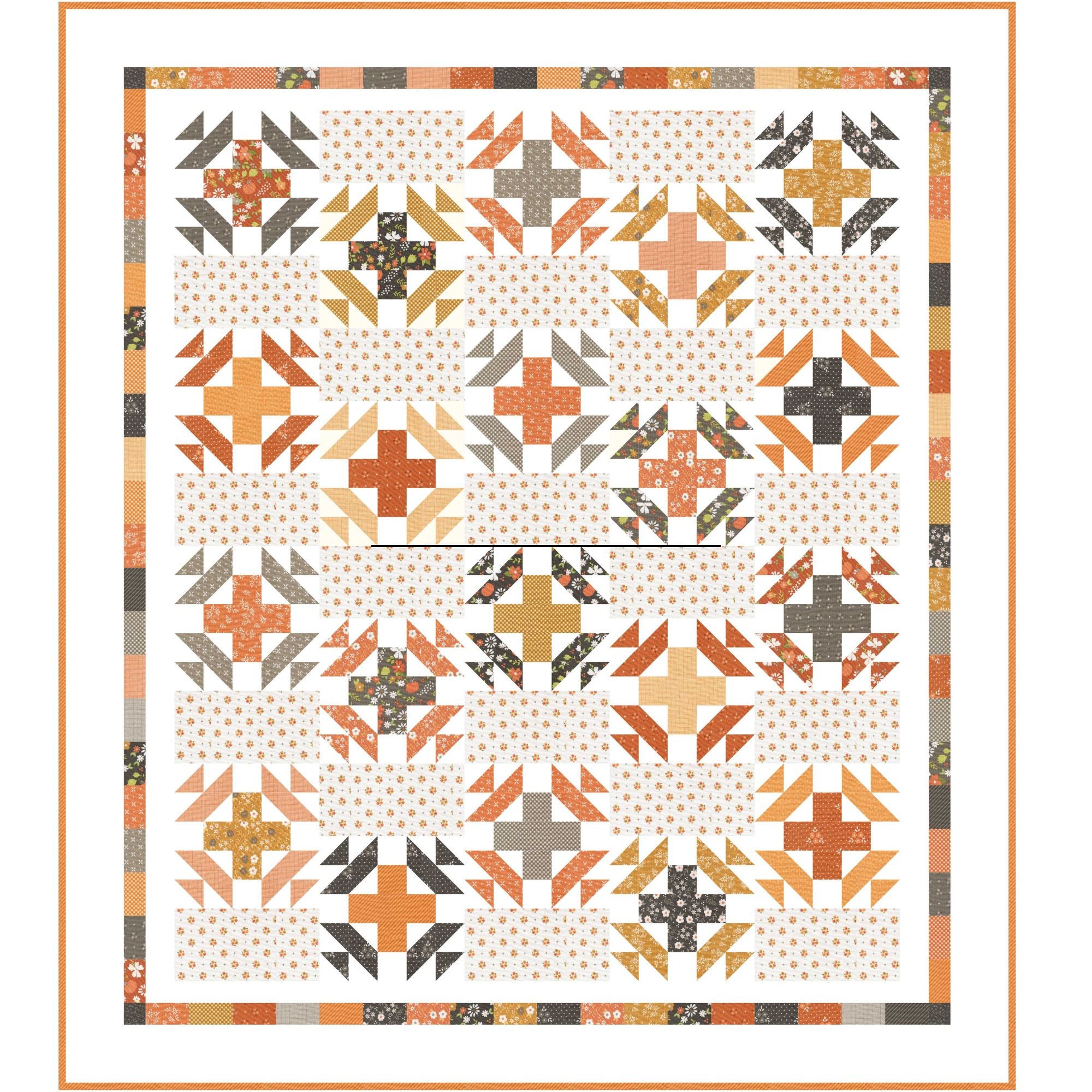 PRESALE Crossroads Quilt Kit With Birch and Willow by Sherri & Chelsi for Moda Fabrics | Quilt Size 65 1/2” x 74 1/2”