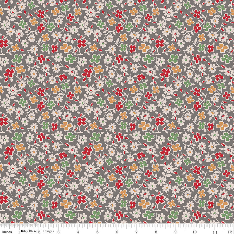 Autumn Milk Can Cosmos Yardage by Lori Holt for Riley Blake Designs | C14659 MILKCAN Cut Options Available