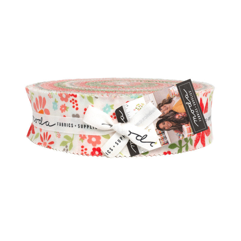 PRESALE Poinsettia and Pear Honey Bun by Sherri & Chelsi for Moda Fabrics | 40 Pcs| 37710HB