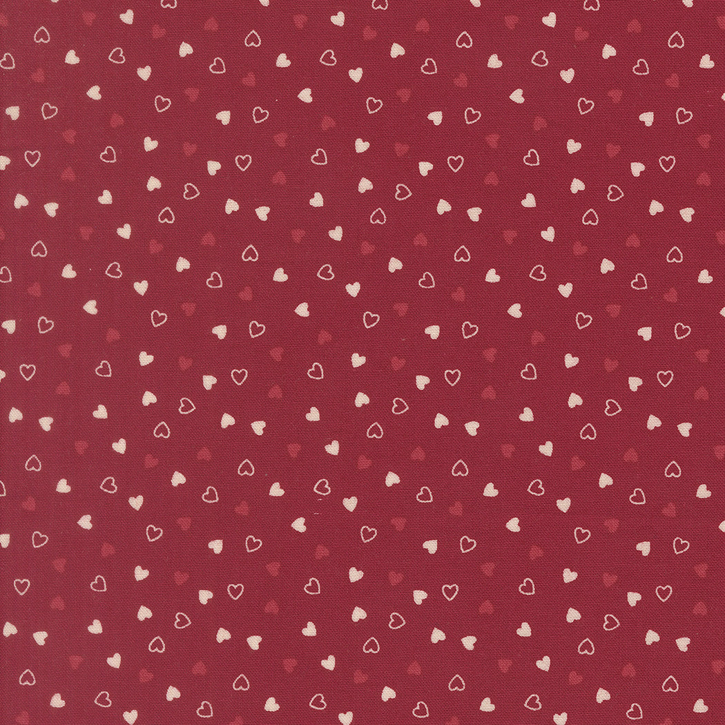 PRESALE Je T'aime Sweetness Scarlet Yardage by Stacy Iest Hsu for Moda Fabrics | 20997 18