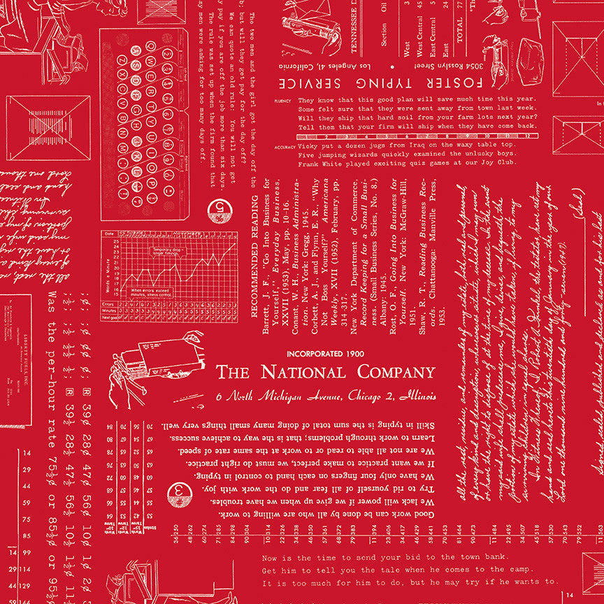 TYPE/ography Schoolhouse Yardage by Lori Holt of Bee in My Bonnet for Riley Blake Designs | C16850-SCHOOLHOUSE