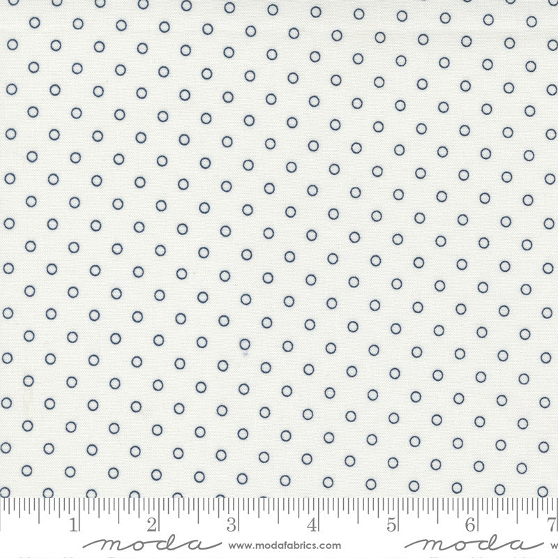 Nantucket Summer Smitten Dot Cream Yardage by Camille Roskelley for Moda Fabrics | 55264 11