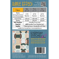 Ripple Effect Quilt Pattern by Everyday Stitches | 551RPL