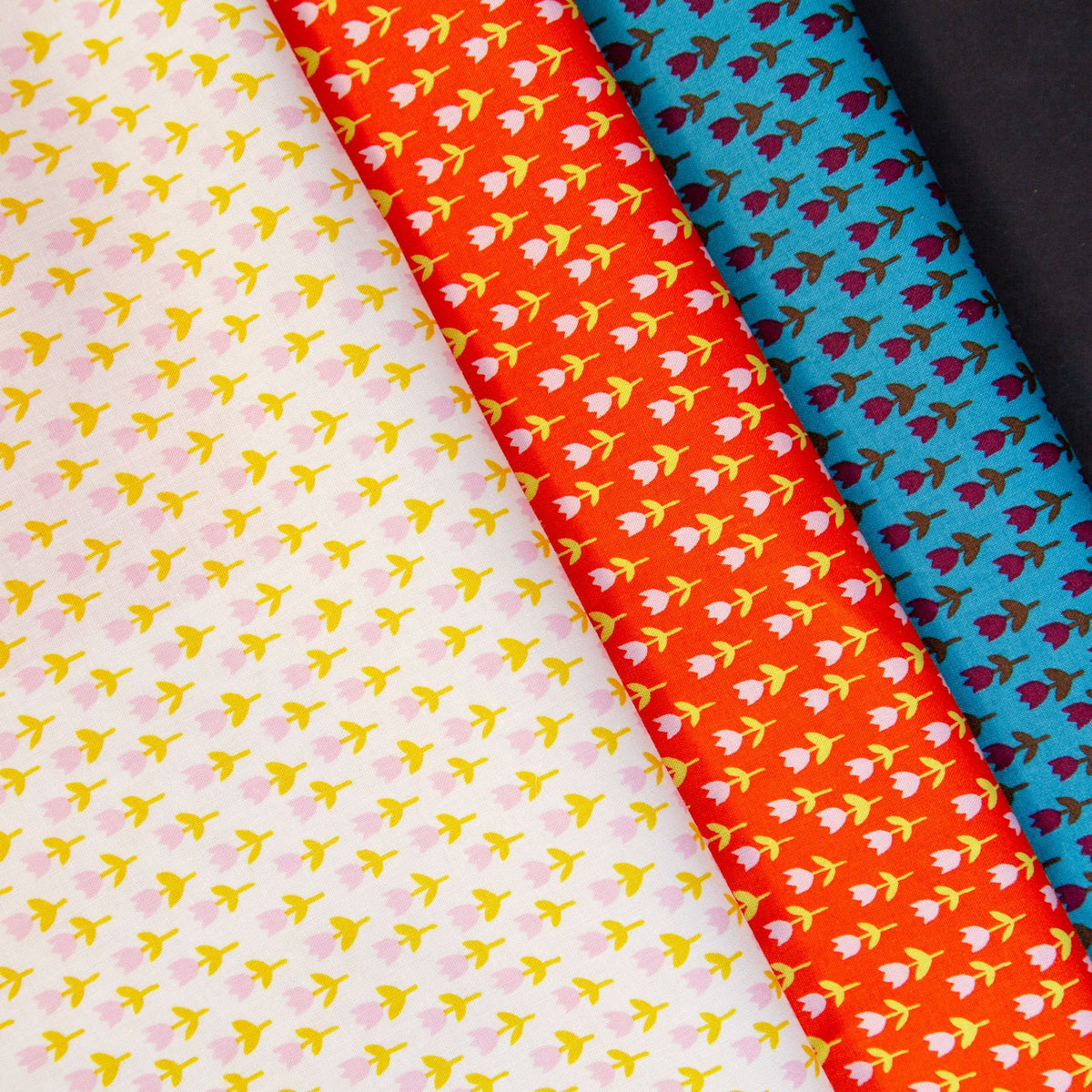 PRESALE Half Yard Bundle Small Tulips | 1 800 Calico by Alexia Abegg for Ruby Star Society | 3 Half Yards | Curated Bundle
