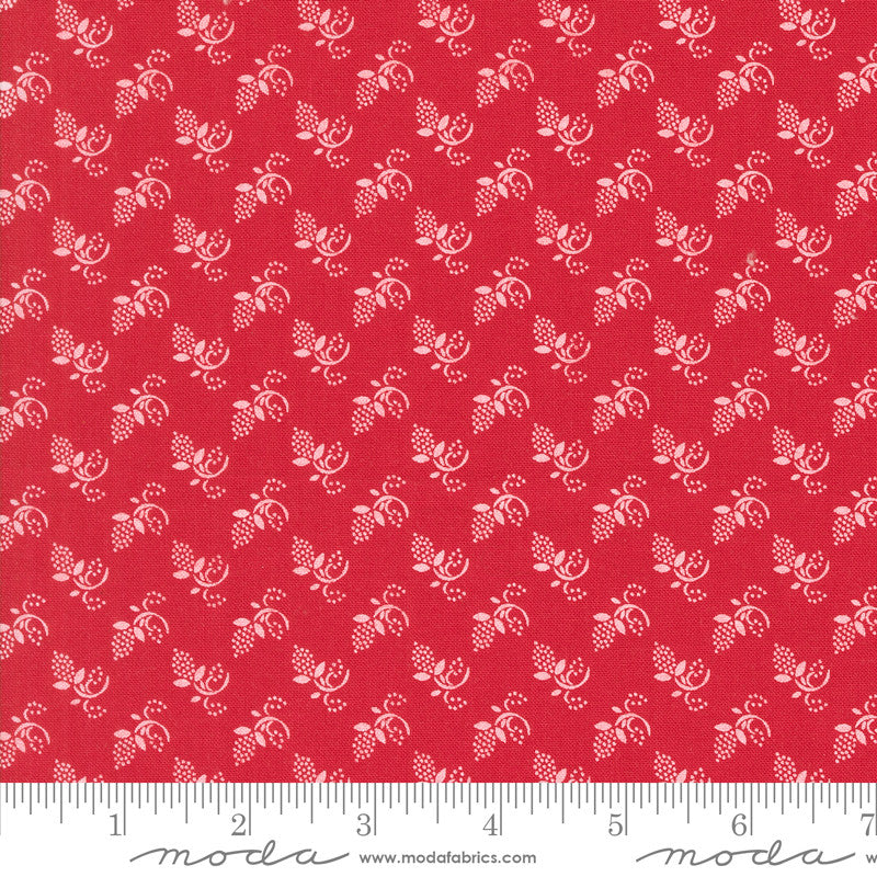 PRESALE Buon Natale Winter Buds Pomegranate Yardage by Fig Tree & Co for Moda Fabrics | 35404 14