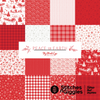 Peace on Earth Red Santas Yardage by My MInd's Eye for Riley Blake Designs |C13452 RED
