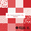 SALE! Peace on Earth Red Sprigs Yardage by My MInd's Eye for Riley Blake Designs |C13453 RED Fat Quarter