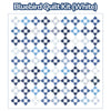 PRESALE Bluebird Custom Quilt Kit | Blueprint by Camille Roskelley for Moda Fabrics | Quilt Size 72" x 72" (White Version)