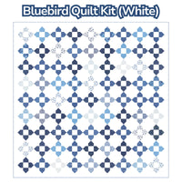 PRESALE Bluebird Custom Quilt Kit | Blueprint by Camille Roskelley for Moda Fabrics | Quilt Size 72" x 72" (White Version)