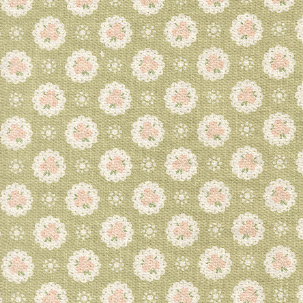 PRESALE Handmade Sweetness Doily Pear Yardage by Heather Briggs of My Sew Quilty Life for Moda Fabrics | 31792 19