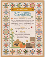 PRESALE Lori Holt How To Build a Scarecrow Quilt Kit using Autumn Fabrics | 74" x 87" | Sew Along Starts May 2024
