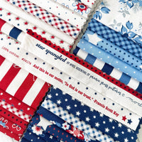 PRESALE Star Spangled Flag Stripe Twilight by April Rosenthal of Prairie Grass for Moda Fabrics | 24172 12