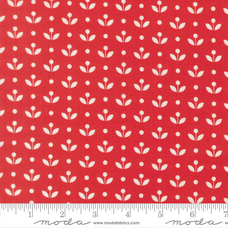 PRESALE Bloomsberry Mayfair Red Yardage by Camille Roskelley for Moda Fabrics | 55357 18