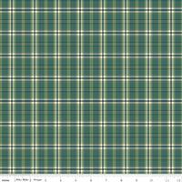 PRESALE A Spoonful of Sugar Plaid Poppins Grass Yardage by Jennifer Long of Sew A Story | C17087-GRASS