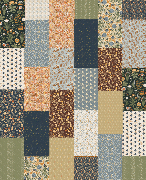 Elegant Garden Quilt Kit | 57" x 70" | Beginner Friendly - Comes together Quick! | Custom Quilt