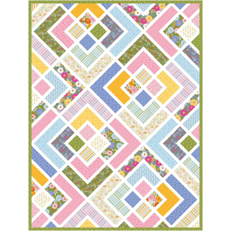 The Penny Quilt Custom Quilt Kit With Little Darlin' by the RBD Designers | Quilt Size 55" x 74"