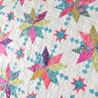 Indie Blooms Custom Quilt Kit With Parlor by Crystal Manning | Quilt Size 60" x 74"