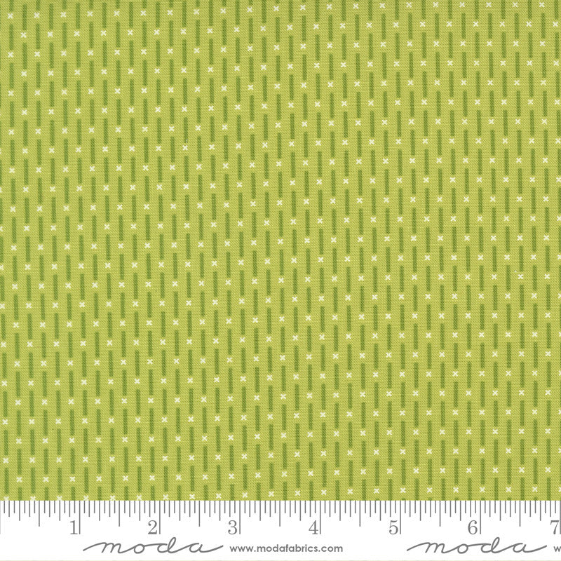 PRESALE Poinsettia and Pear Candy Stripe Pistachio Yardage by Sherri & Chelsi for Moda Fabrics | 37715 12
