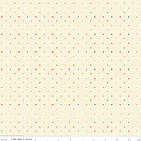 First Blooms Dots Vanilla Yardage by Heather Peterson for Riley Blake Designs | C16329-VANILLA