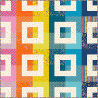 Dialogue Cabin Custom Quilt Kit With Washi Plus by Rashida Coleman Hale | Quilt Size 72" x 72"