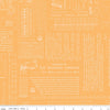 TYPE/ography Marigold Yardage by Lori Holt of Bee in My Bonnet for Riley Blake Designs | C16850-MARIGOLD