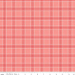 My Valentine Coral Plaid Yardage by Echo Park Paper Co. for Riley Blake Designs | C14155 CORAL
