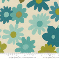 Happy Daze Blooming Blossoms Aqua Yardage by Chloe’s Closet for Moda Fabrics | 33840 18