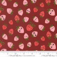 PRESALE Funny Valentine Strawberries Rose Yardage by Lizzy House for Moda Fabrics | 37142 18