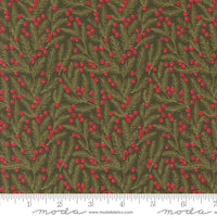 PRESALE Berry And Pine Pine Needles Evergreen Yardage by Lella Boutique for Moda Fabrics | 5243 13