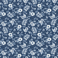 Freedom Garden Medium Floral Blue Yardage by My Mind's Eye for Riley Blake Designs | C15621-BLUE