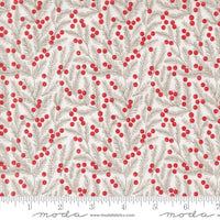 PRESALE Berry And Pine Pine Needles Snow Yardage by Lella Boutique for Moda Fabrics | 5243 11