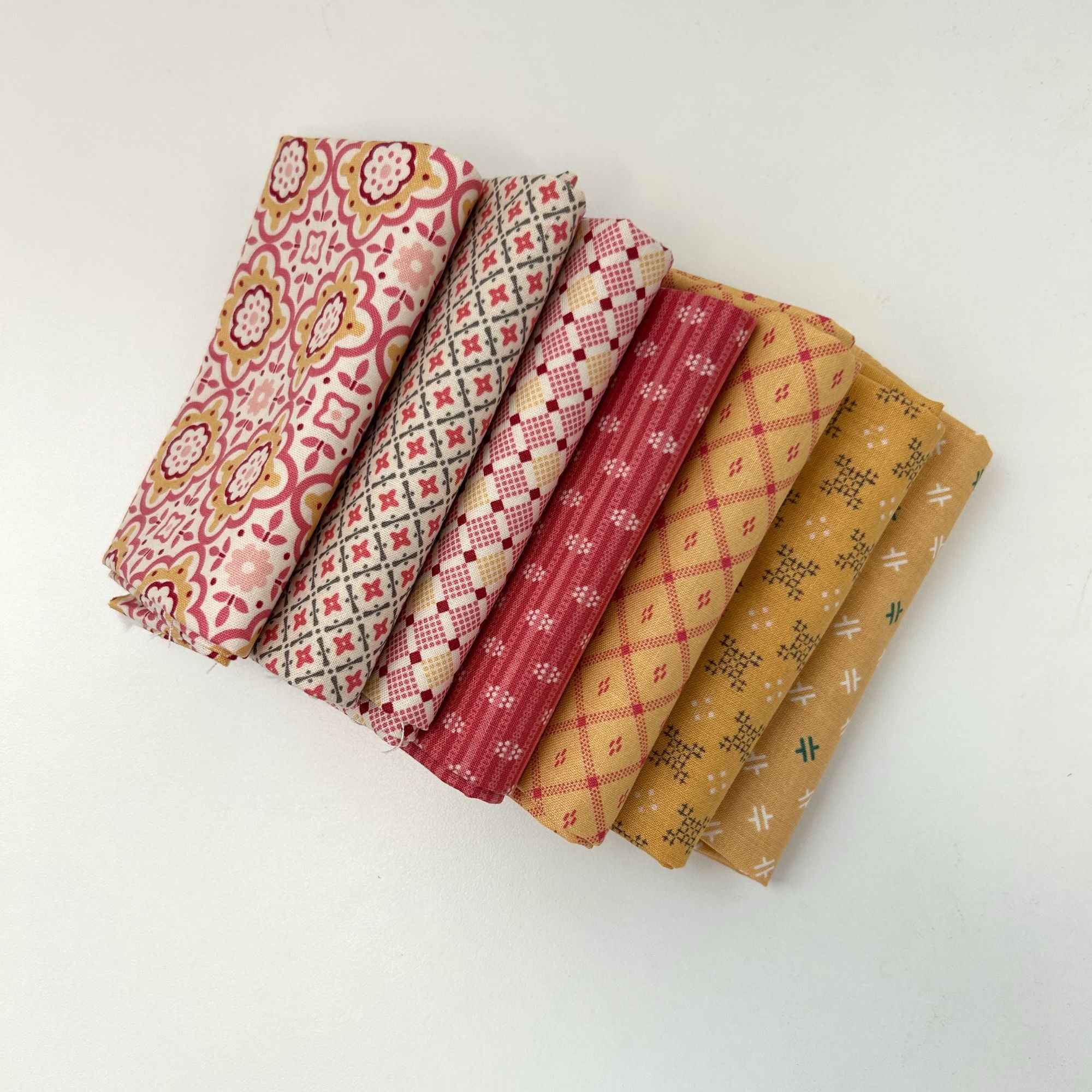 Piece & Plenty Custom Fat Quarter Bundle by Lori Holt for Riley Blake Designs | 7 FQs | Curated Bundle