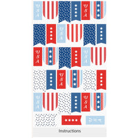 PRESALE Firecracker Banner Panel by My MInd's Eye for Riley Blake Designs | Panel Size 23" x 43" | P17207-PANEL