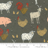 Farmstead Animal Farm Charcoal Yardage by Stacy Iest Hsu for Moda Fabrics | 20903 16