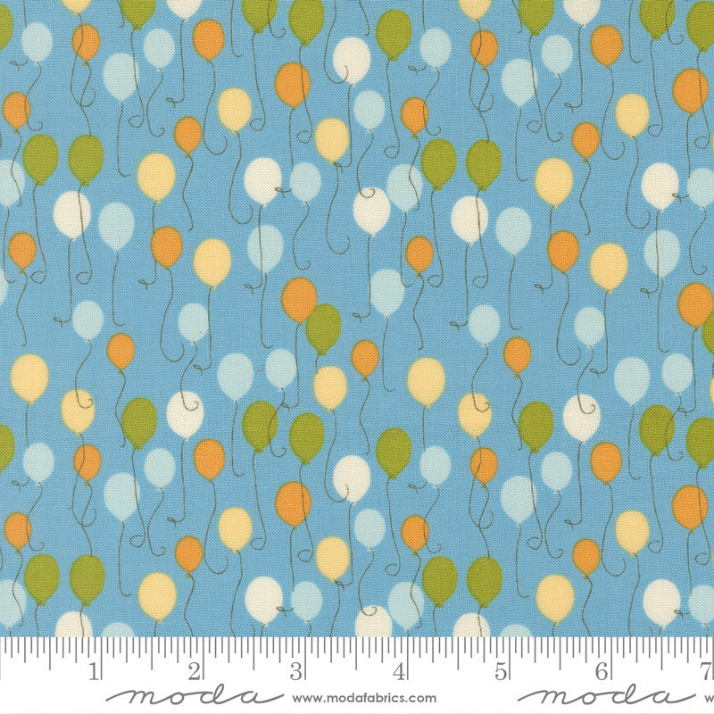 Animal Park Fun A Float Bluebird Yardage by Stacy Iest Hsu for Moda Fabrics | 20961 12