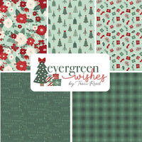 Evergreen Wishes Custom Fat Quarter Bundle Green by Traci Reed for Riley Blake Designs | 5 FQs | Curated Bundle