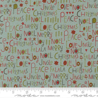 PRESALE Chilly Peace Love Joy Storm Yardage by Sweetwater for Moda Fabrics | 55710 15