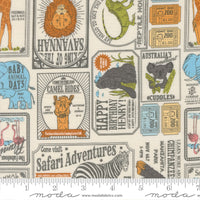Animal Park Fun Vintage Zoo Dove Yardage by Stacy Iest Hsu for Moda Fabrics | 20965 11