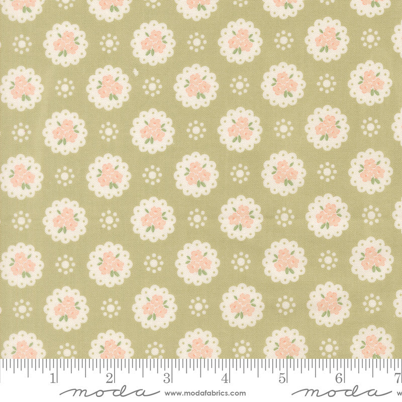 PRESALE Handmade Sweetness Doily Pear Yardage by Heather Briggs of My Sew Quilty Life for Moda Fabrics | 31792 19