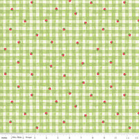 PRESALE The World of Strawberry Shortcake Gingham Green Yardage for Riley Blake Designs | C18562-GREEN