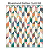 Board and Batten Custom Quilt Kit With Geometry by Ruby Star Society | Quilt Size 56" x 64"