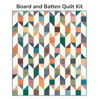 Board and Batten Custom Quilt Kit With Geometry by Ruby Star Society | Quilt Size 56" x 64"
