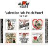 Sale! All My Heart Valentine Ads Patch Panel by J Wecker Frisch for Riley Blake Designs | PD14130 PANEL