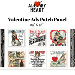 Sale! All My Heart Valentine Ads Patch Panel by J Wecker Frisch for Riley Blake Designs | PD14130 PANEL