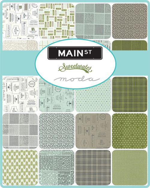 SALE! Main Street Layer Cake by Sweetwater for Moda Fabrics | 55640LC | Precut Fabric Bundle 10" Squares