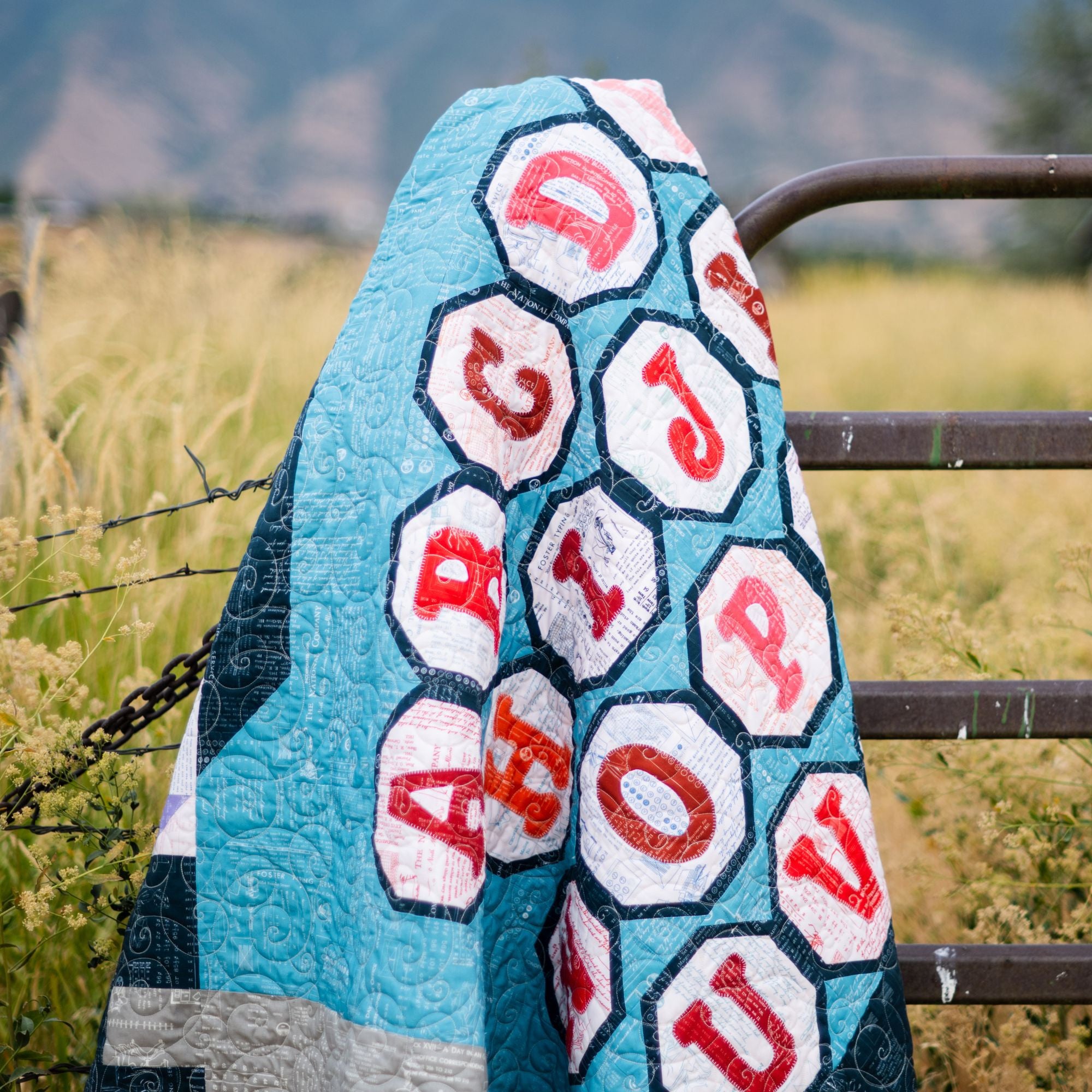 Just My Type Quilt Kit Boxed With TYPE/ography by Lori Holt of Bee in My Bonnet for Riley Blake Designs | KT-16850