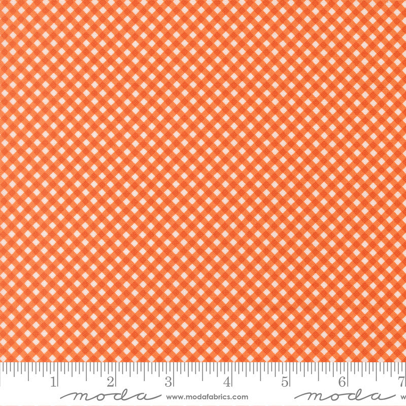 PRESALE Birch and Willow Gingham Pumpkin Yardage by Sherri & Chelsi for Moda Fabrics | 37726 14