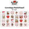 Sale! All My Heart Valentine Greetings Patch Panel by J Wecker Frisch for Riley Blake Designs | PD14131 PANEL