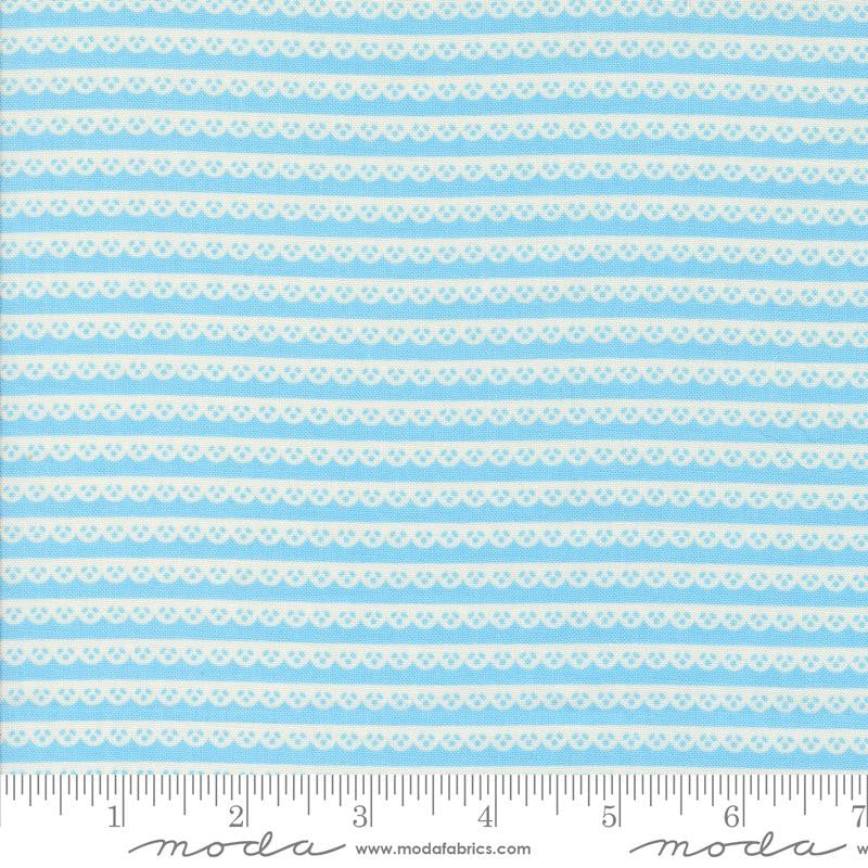 PRESALE Dainty Meadow Dainty Lace Bluebell Yardage by Heather Briggs of My Sew Quilty Life for Moda Fabrics | 31748 23